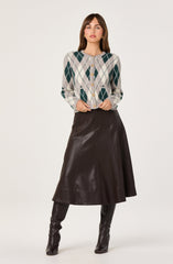 Argyle Long Sleeve Cardigan
