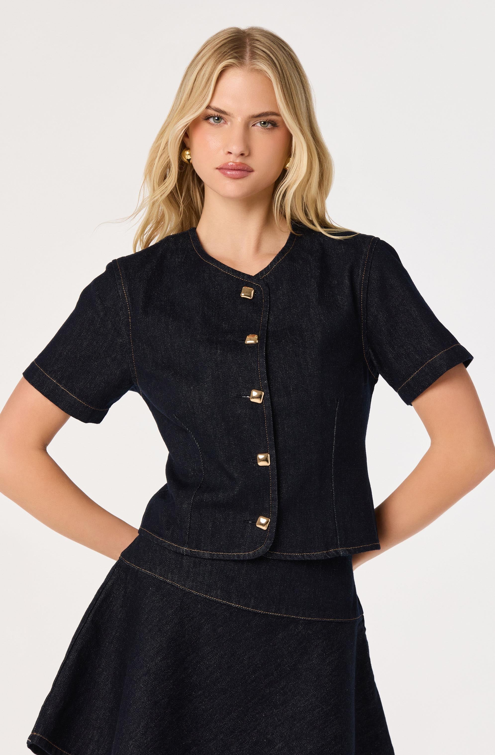 Lennon Short Sleeve Denim Jacket
