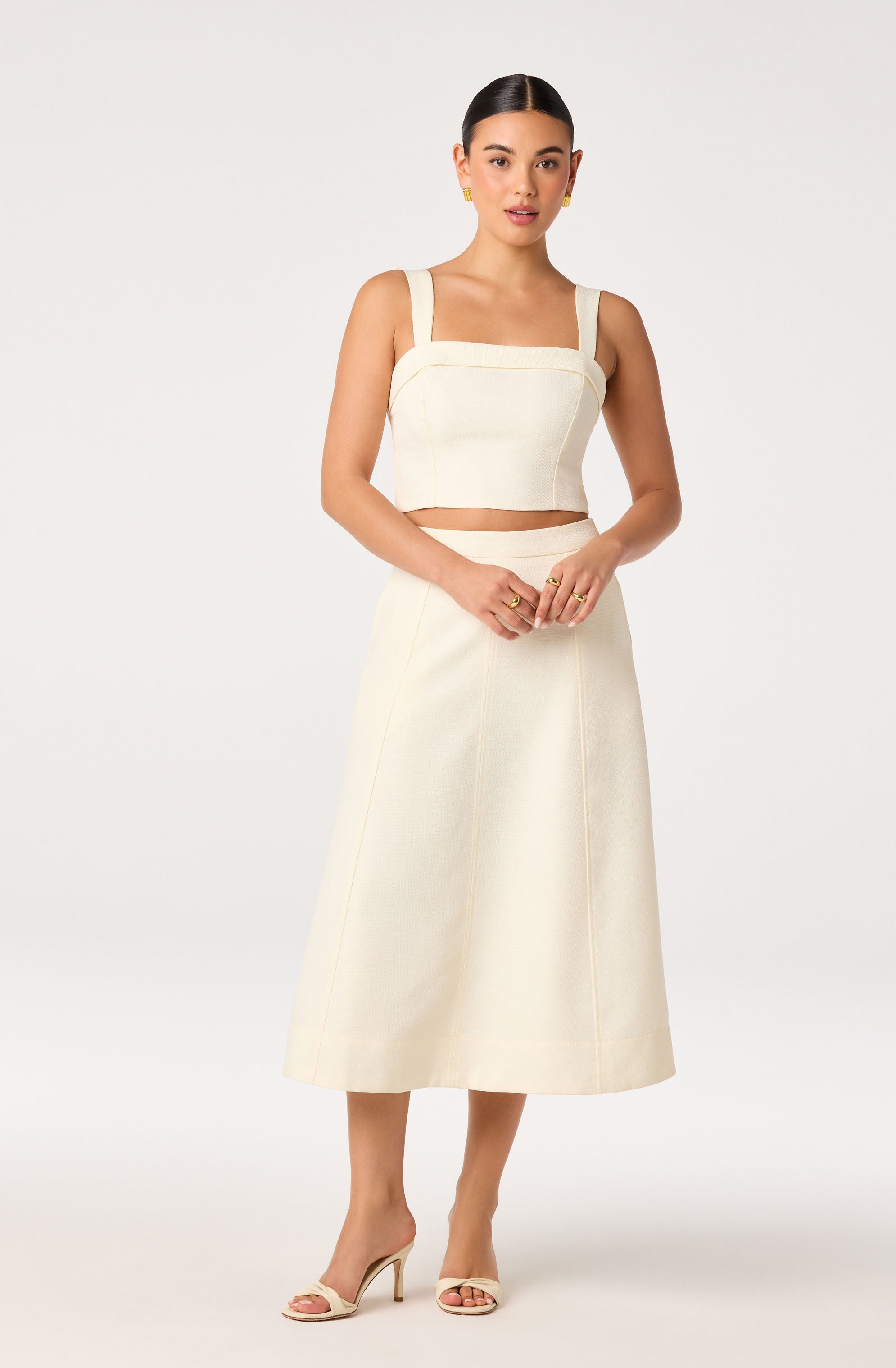 Kinslee Square Neck Cropped Top