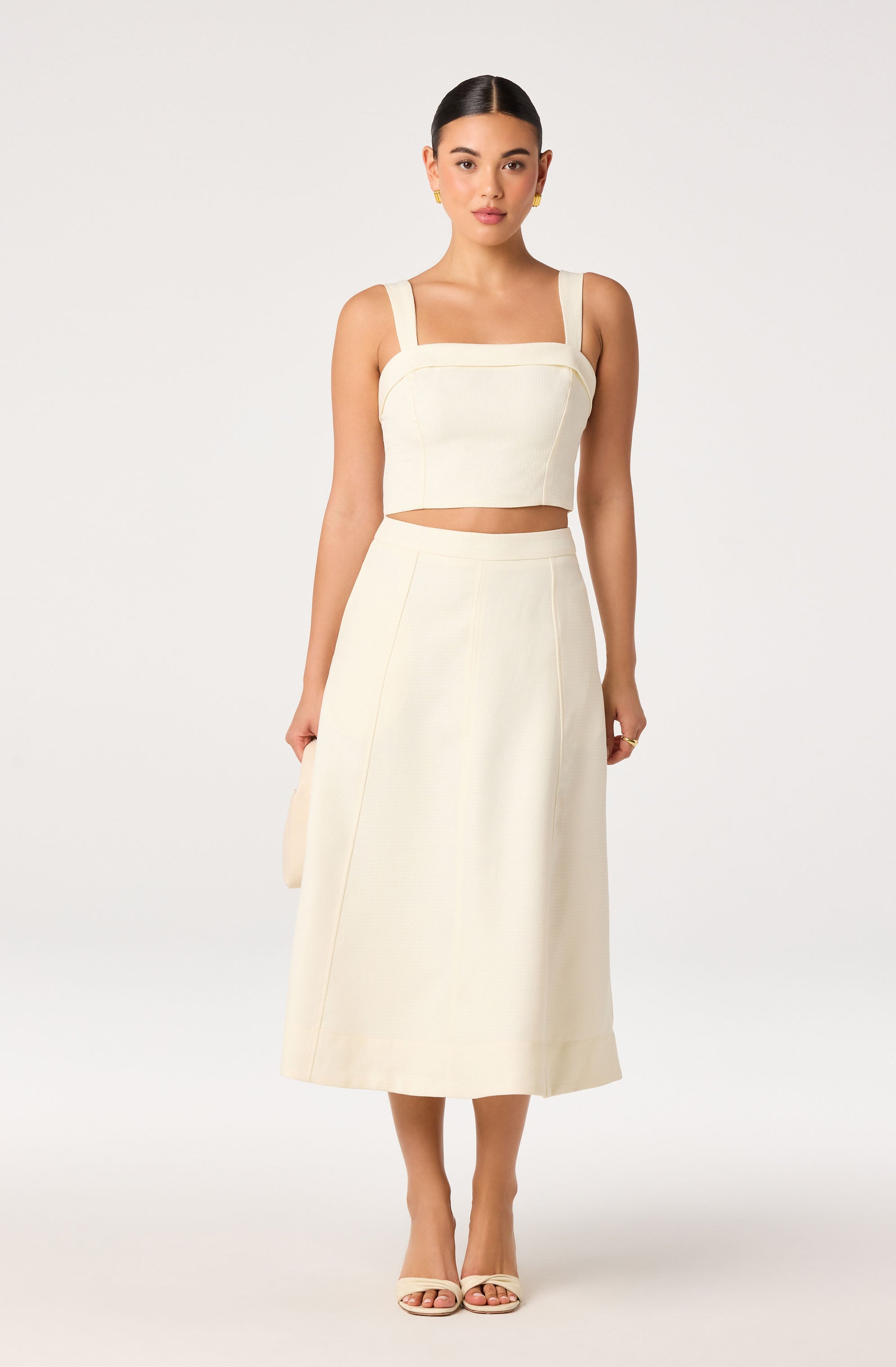 Kinslee Square Neck Cropped Top